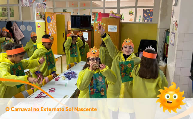 O Carnaval no Externato Sol Nascente.Externato Sol Nascente