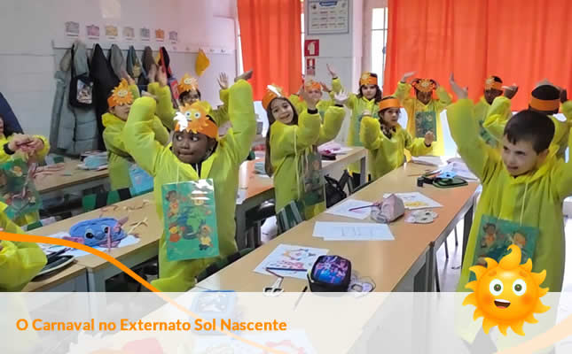 O Carnaval no Externato Sol Nascente.Externato Sol Nascente