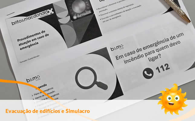 Equipa do Externato Sol Nascente participa em formação Evacuação de edifícios e Simulacro