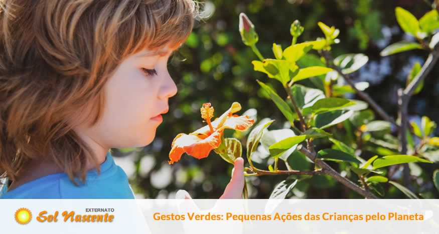 Gestos Verdes: Pequenas Ações das Crianças pelo Planeta. Externato Sol Nascente